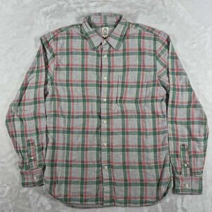 Hiroshi Kato The Ripper Shirt Men's Medium Plaid Flannel Long Sleeve Button Up